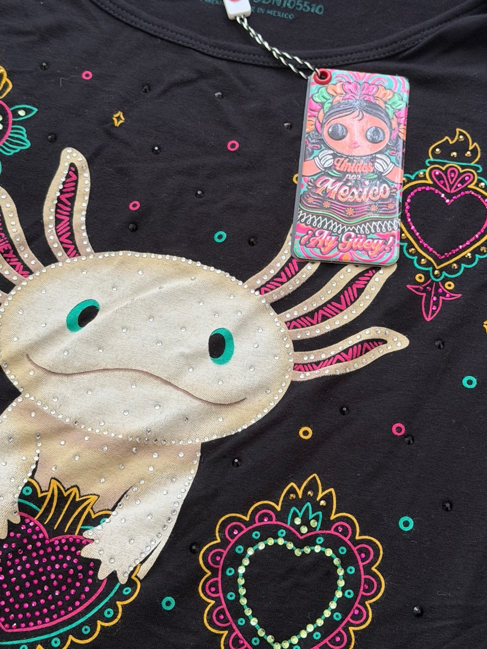 Bedazzled Axolotl Shirt - Picture 3 of 6